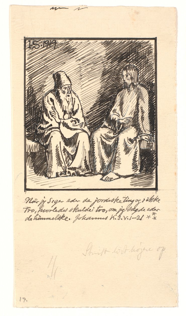 Krisztus és Nikodémus alkotó: Joakim Frederik Skovgaard