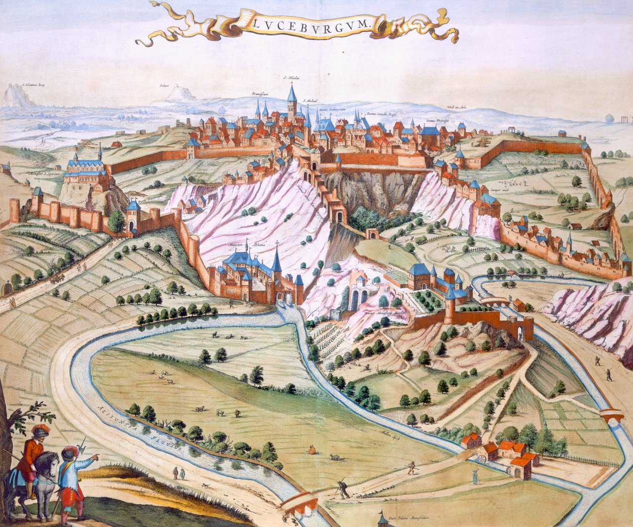 Luxemburg, a Hercegség fővárosa alkotó: Joan Blaeu