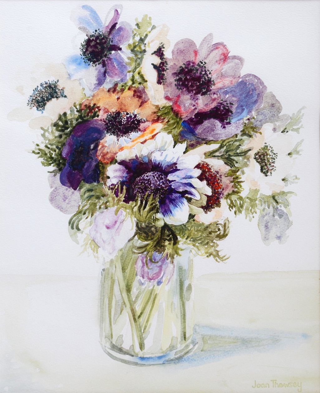 Anemones in a Glass Jug, 2000, alkotó: Joan Thewsey