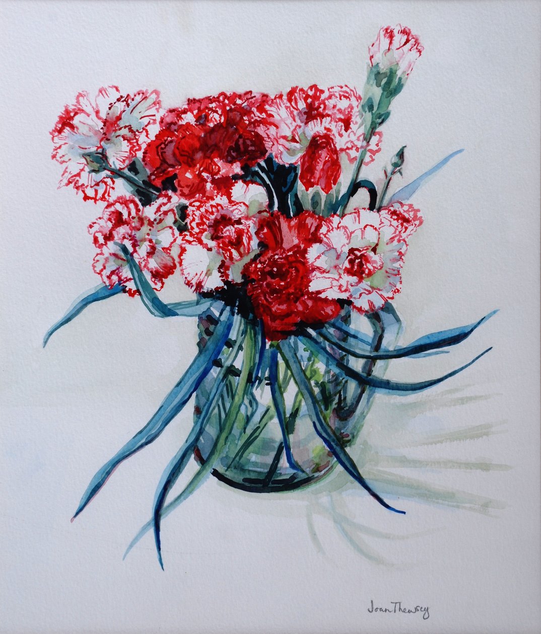 Pink and Red Cottage Pinks 2004 alkotó: Joan Thewsey