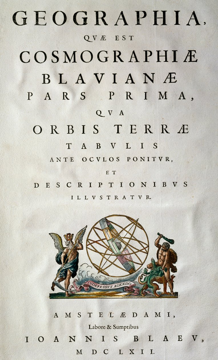 Atlas Maior, sive cosmografphiae Blaviana, Joan Blaeu (1596-1673) atlasza alkotó: Joan Blaeu