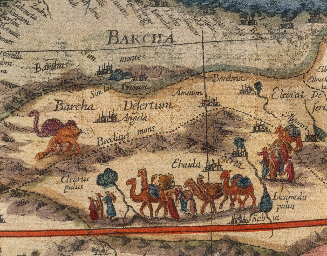 Afrika térképe 1686-ban, Joan Blaeu, részlet alkotó: Joan Blaeu