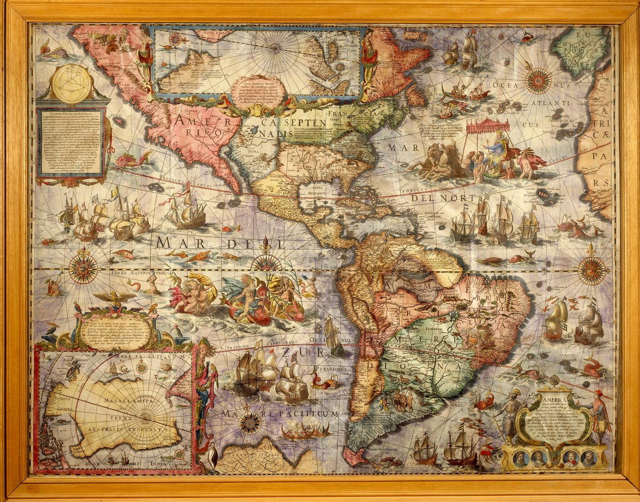 Amerika térképét Joan Blaeu készítette alkotó: Joan Blaeu