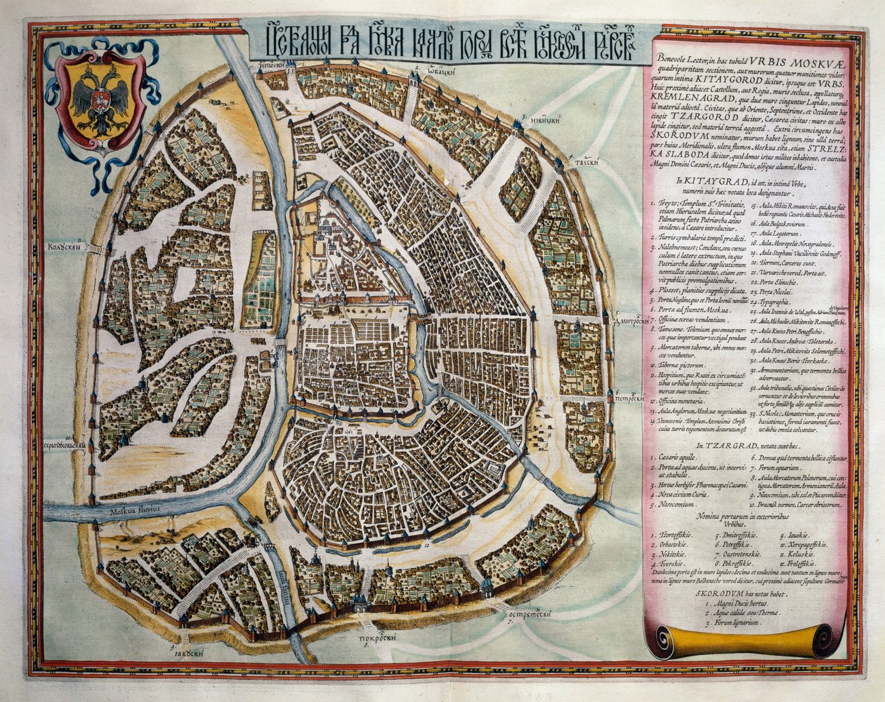 Moszkva, II. kötet, Atlas Maior, Joan Blaeu (1596-1673), rézmetszet, Amszterdam alkotó: Joan Blaeu