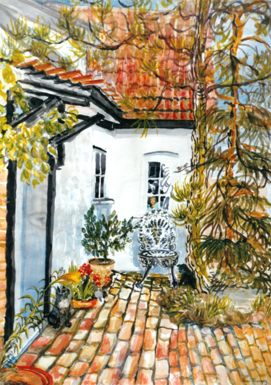 Carolines Cottage - a régi posta, (guache) alkotó: Joan Thewsey