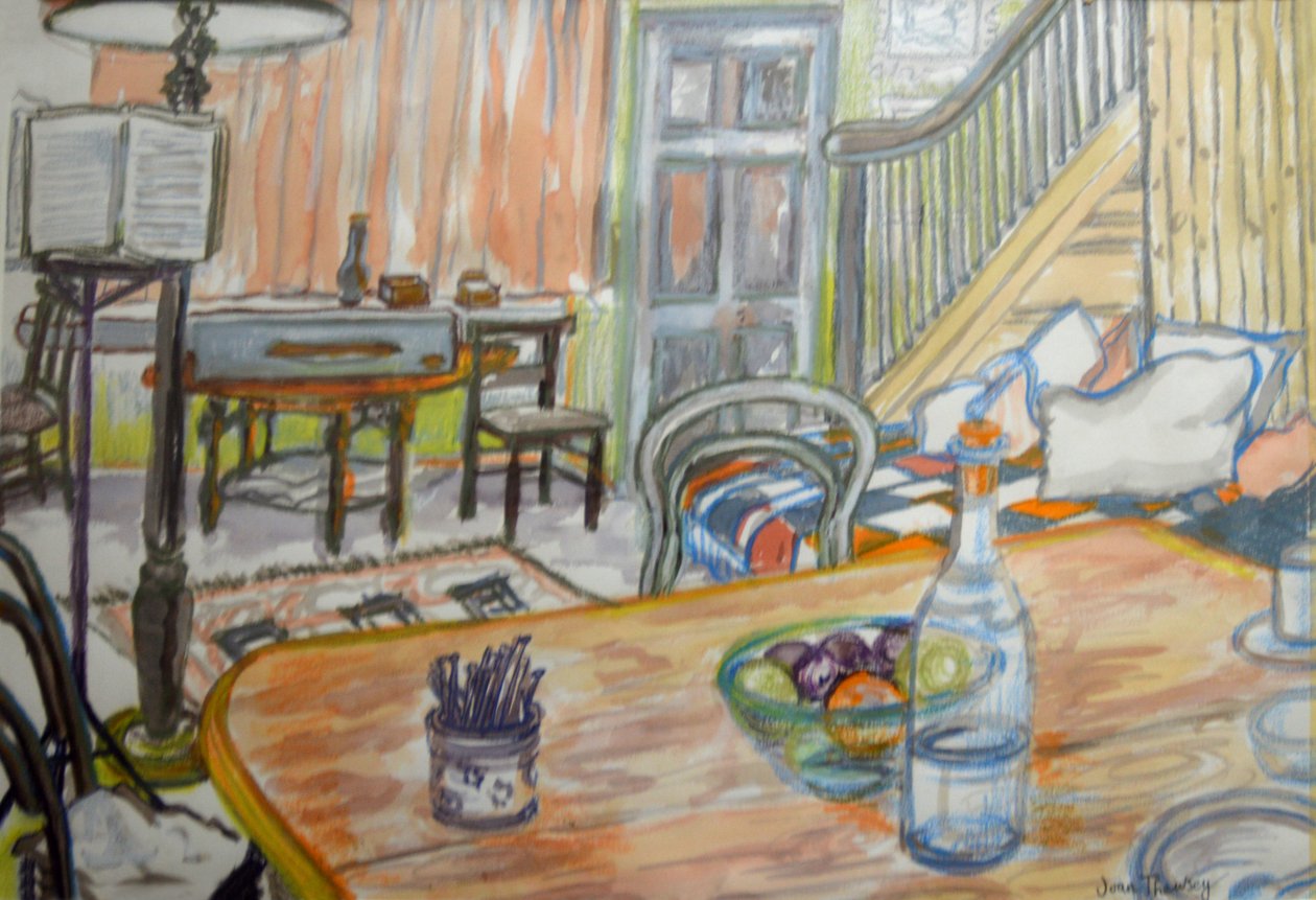 Clare Lises Zenei Stúdió, (gouache) alkotó: Joan Thewsey