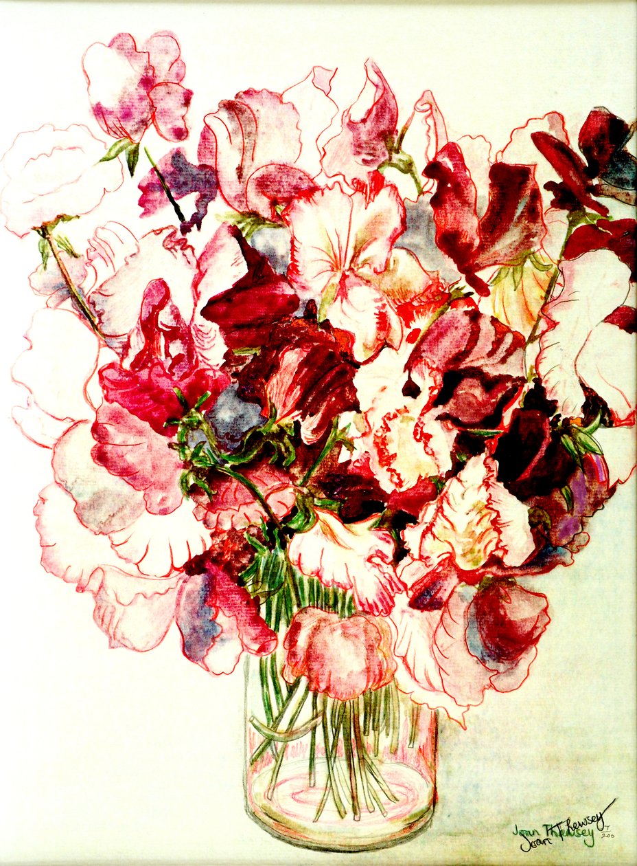 Sweet Peas, 2005, (vízfesték) alkotó: Joan Thewsey