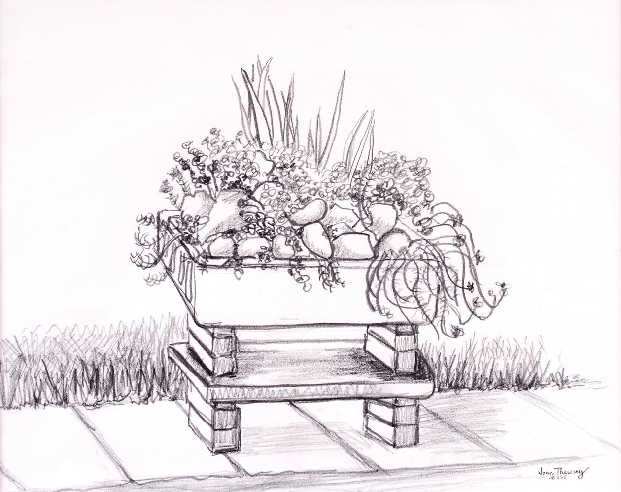 The Sink Garden, 2000, grafit alkotó: Joan Thewsey