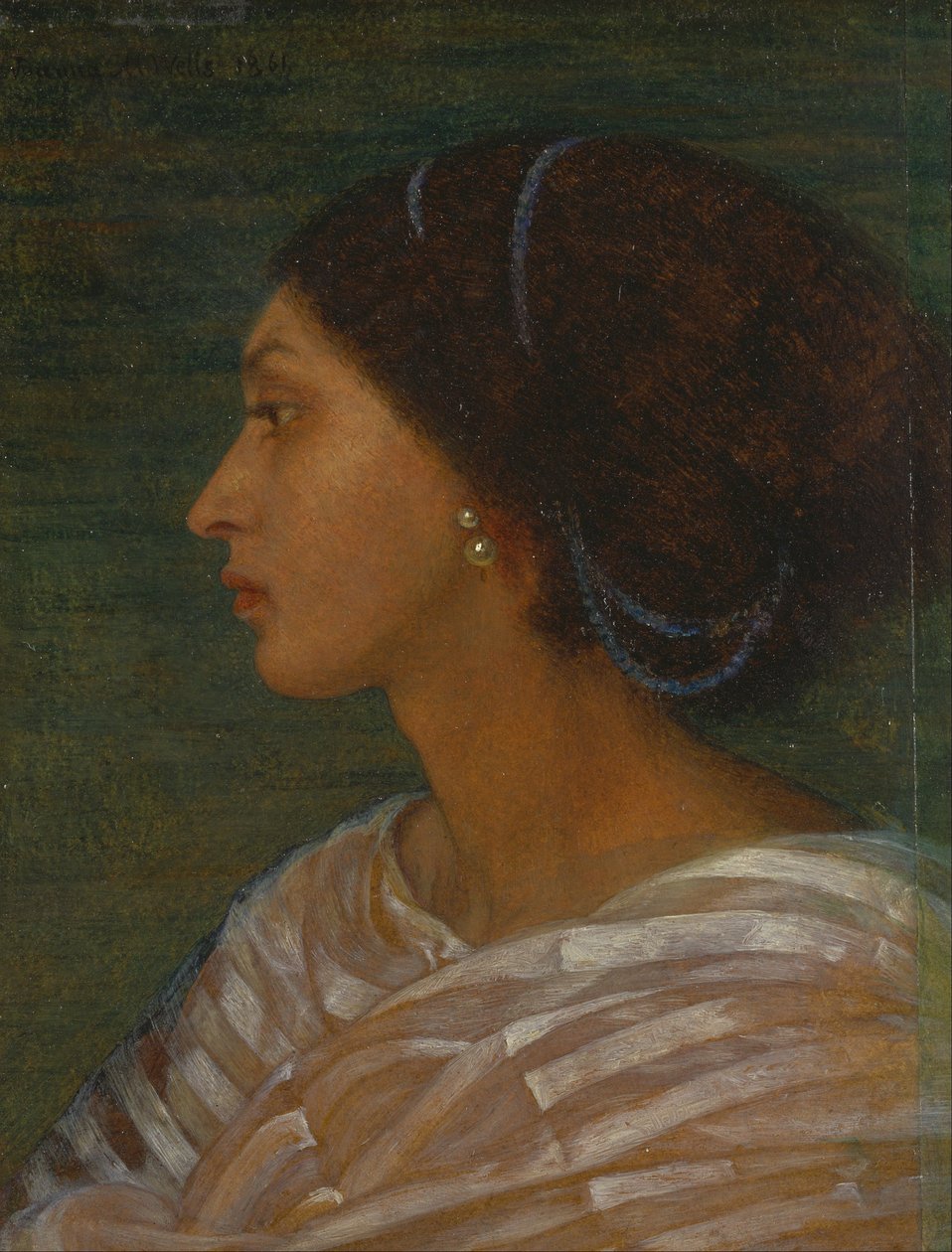 Egy Mulatto Woman feje (Mrs. Eaton) alkotó: Joanna Boyce Wells