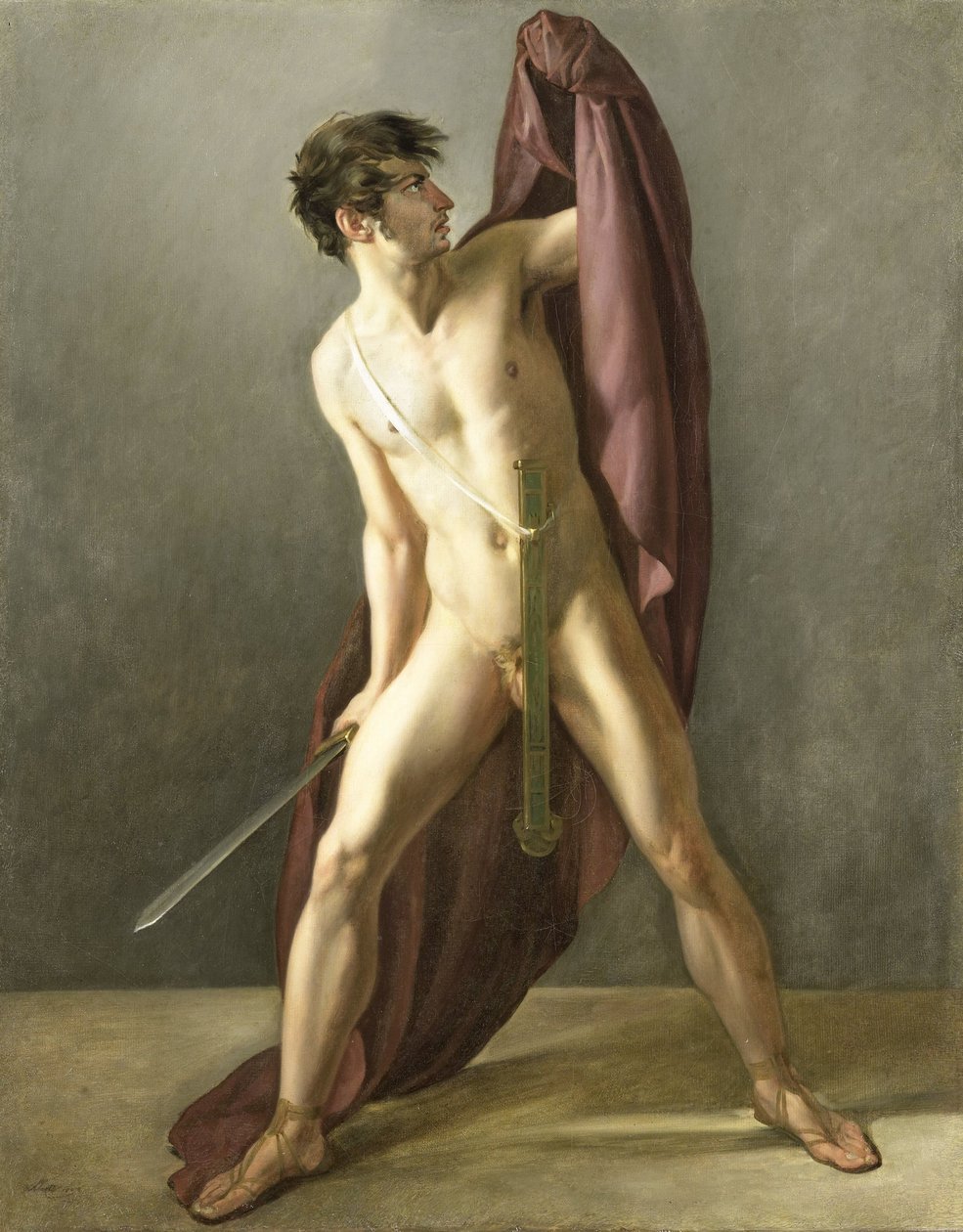 Harcos kivont karddal alkotó: Joannes Echarius Carolus Alberti