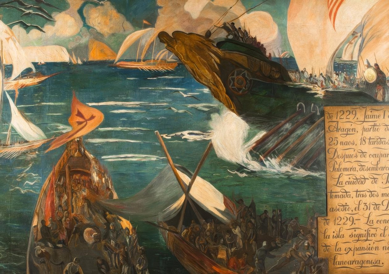 Mallorca meghódítása alkotó: Joaquim Mir i Trinxet