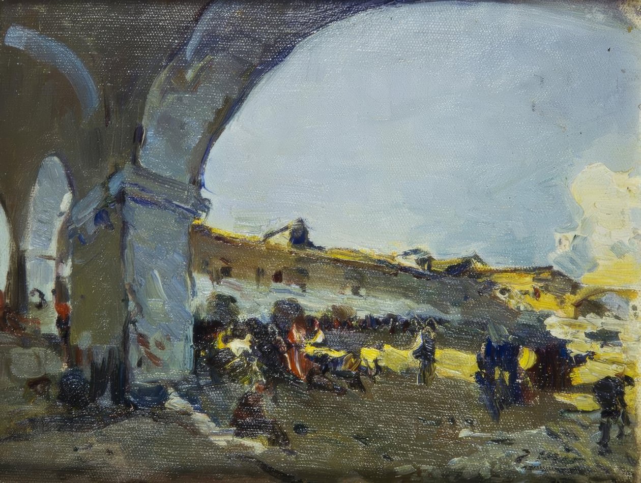 Markt in Vilanova i la Geltrú alkotó: Joaquim Mir i Trinxet