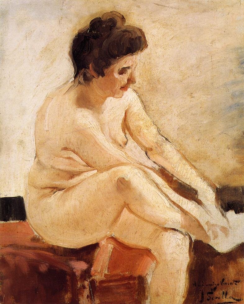Ülő akt Angol: Ülő akt alkotó: Joaquín Sorolla