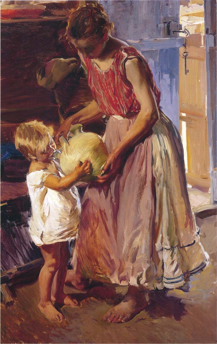 Az ivókannóEspanol: El botijon alkotó: Joaquín Sorolla