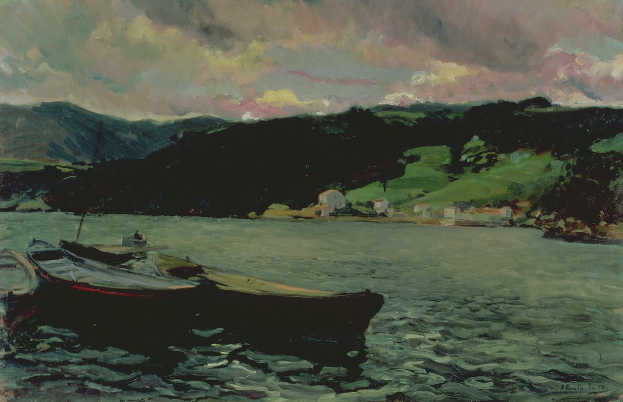 A Nalon torkolata, Asztúria alkotó: Joaquín Sorolla