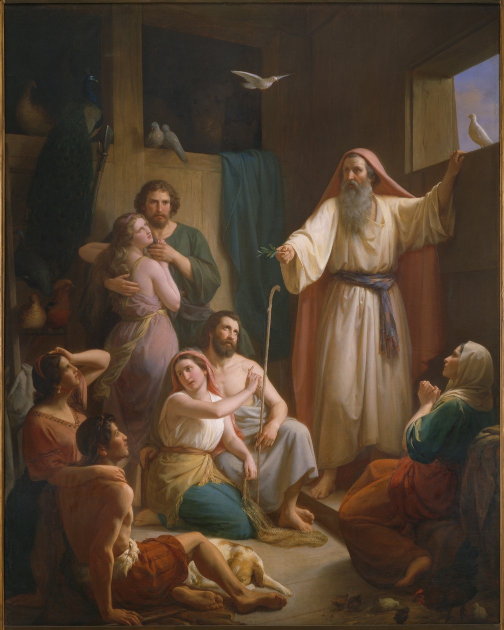 Noé bárkájának belseje, 1857 alkotó: Joaquin oe Joaquim Ramirez