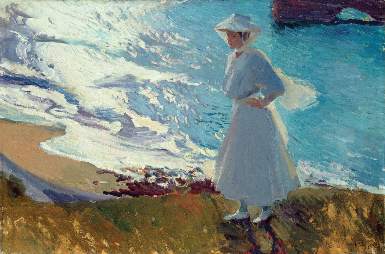 María a biarritzi tengerparton, avagy Ellenfény alkotó: Joaquín Sorolla