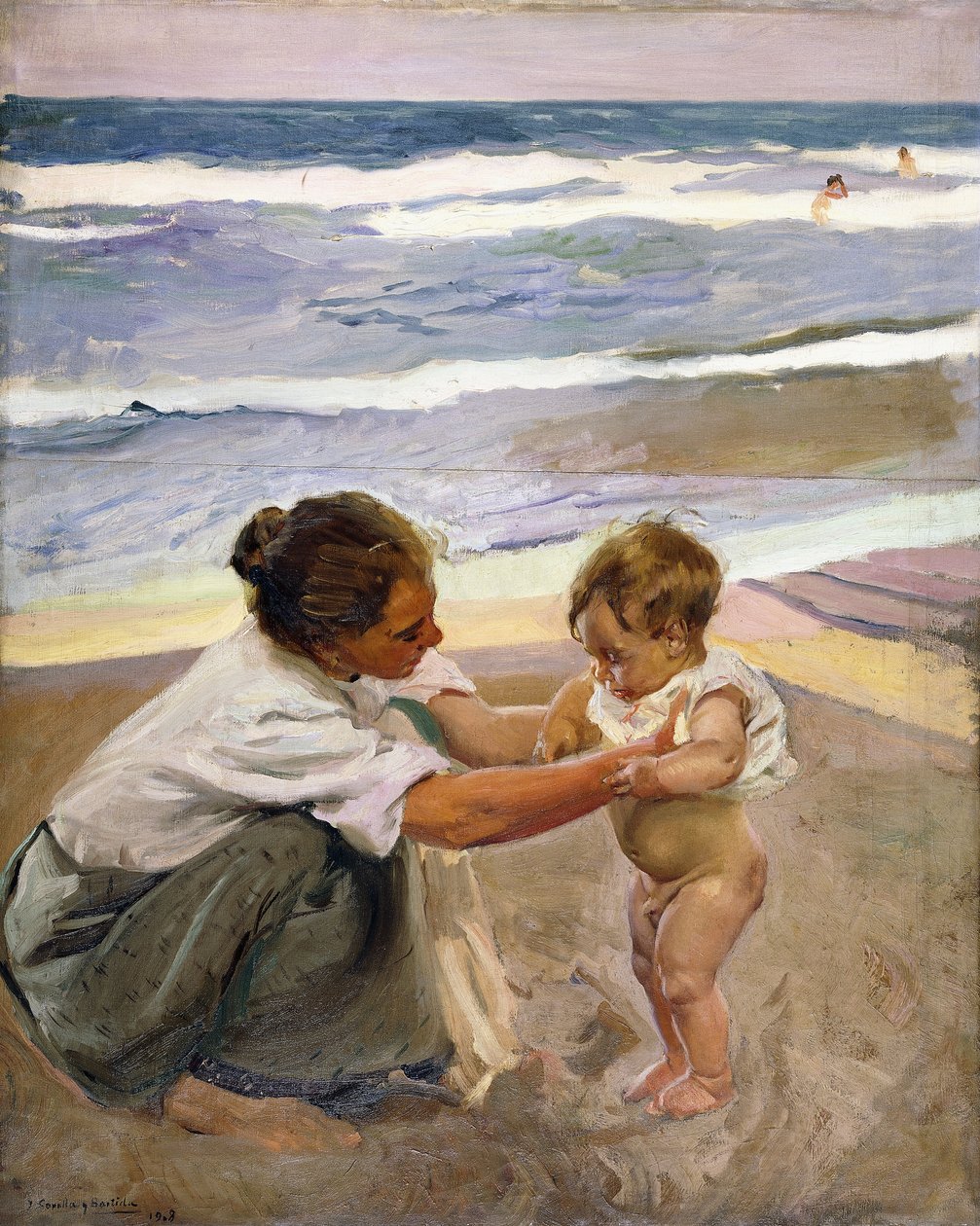 A tengerparton, 1908 alkotó: Joaquín Sorolla