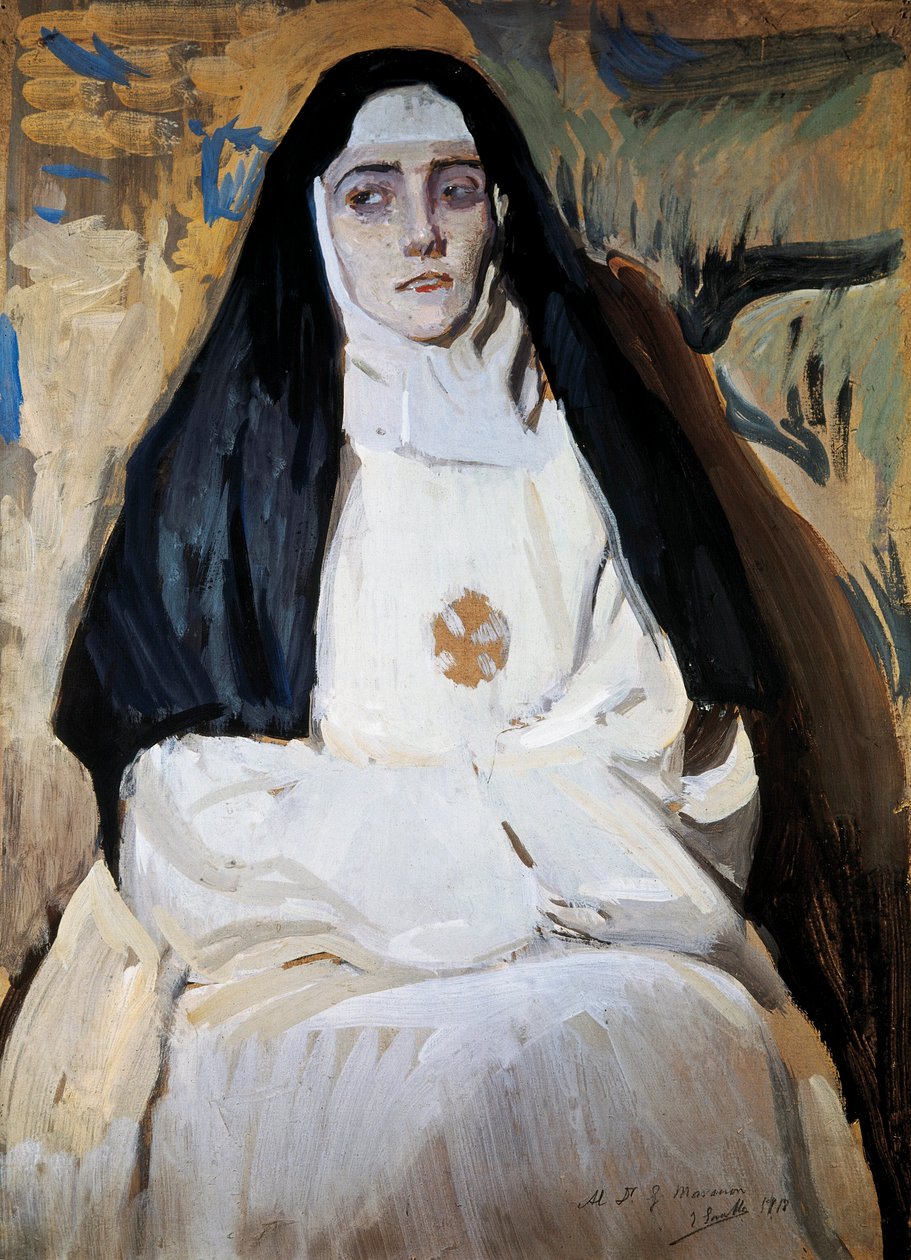 Egy apáca, Joaquin SOROLLA (1863-1923) festménye alkotó: Joaquín Sorolla