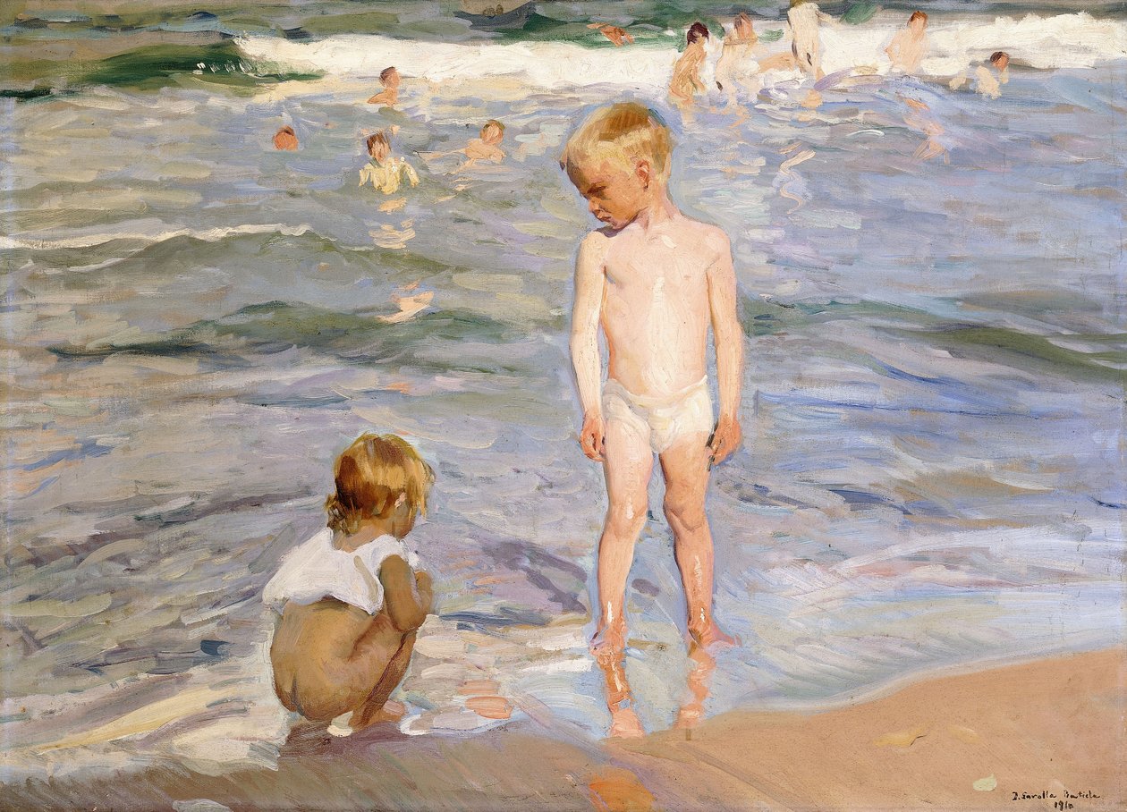 Délutáni nap, Valencia Beach, 1910 alkotó: Joaquín Sorolla