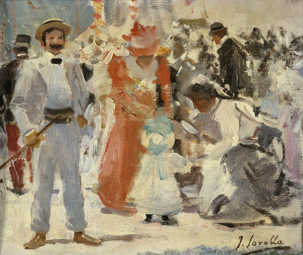 A vásárban; En la Feria, alkotó: Joaquín Sorolla