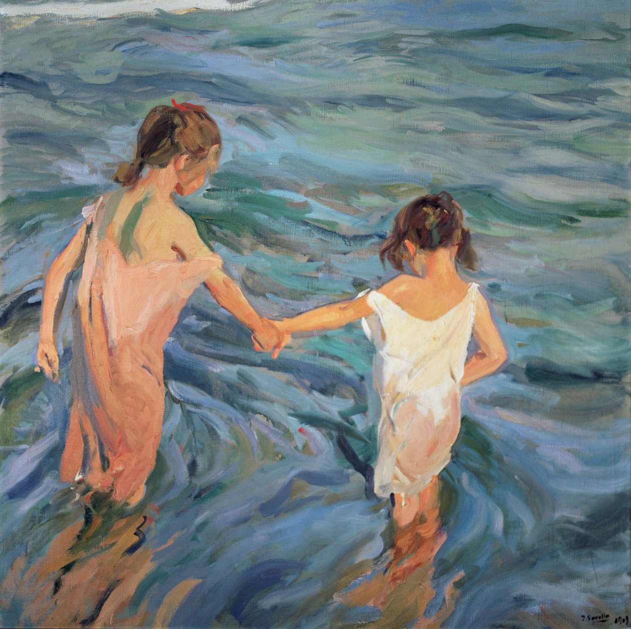 Gyermekek a tengerben alkotó: Joaquin Sorolla y Bastida