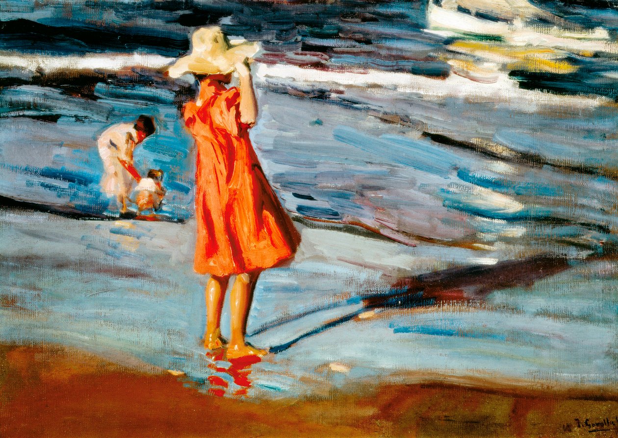 „Gyermekek a tengerparton” Joaquin Sorolla (1863-1923) festménye. 1900 alkotó: Joaquín Sorolla