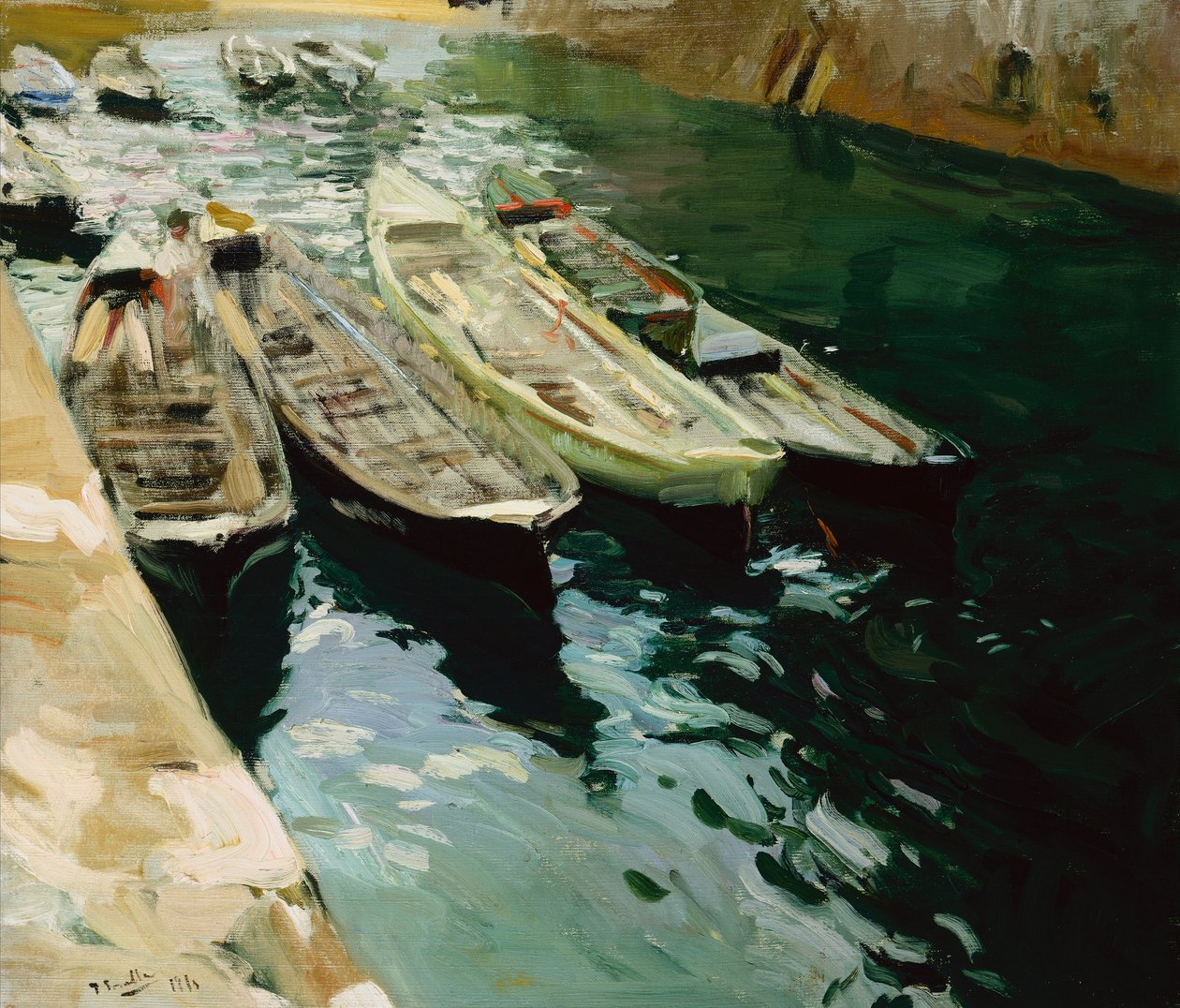 Drifters, Zarautz, San Sebastian közelében alkotó: Joaquin Sorolla y Bastida