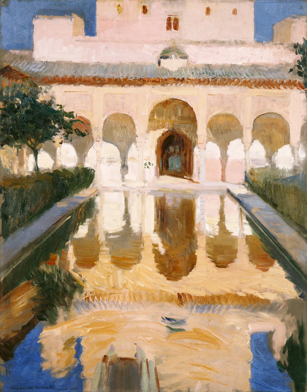 A nagykövetek csarnoka, Alhambra, Granada alkotó: Joaquín Sorolla