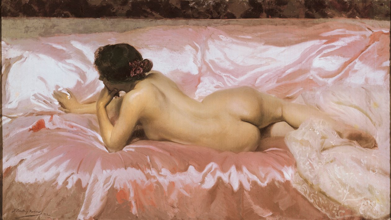 Meztelen nő. Joaquin SOROLLA (1863-1923) festménye alkotó: Joaquín Sorolla
