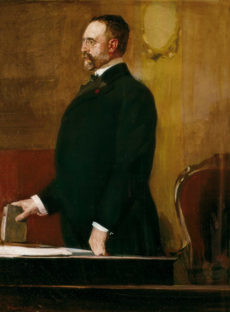 Don Jose Canalejas Mendez (1854-1912) portréja alkotó: Joaquín Sorolla