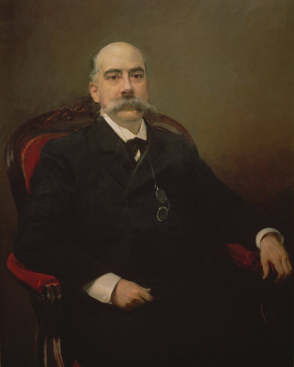 Emilio Castelar y Ripoll spanyol államférfi, szónok és író portréja alkotó: Joaquin Sorolla y Bastida