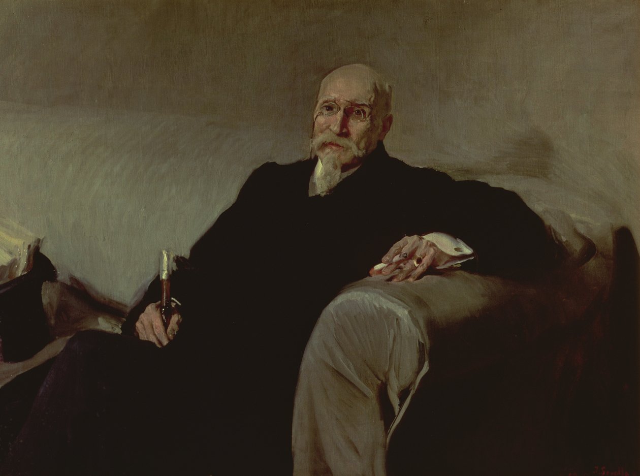 Jose Echegaray y Eizaguire (1832-1916) spanyol matematikus és drámaíró portréja alkotó: Joaquin Sorolla y Bastida