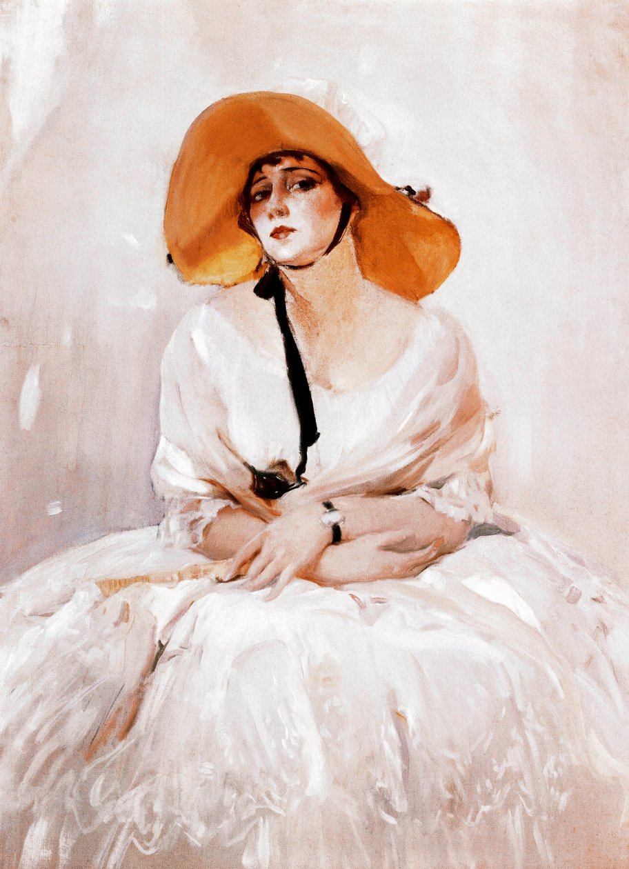 Raquel Meller (1888-1962) spanyol énekesnő és színésznő portréja. Részlet. Joaquin Sorolla (1863-1923) festménye. 1919. Madrid. Sorolla Múzeum. alkotó: Joaquín Sorolla