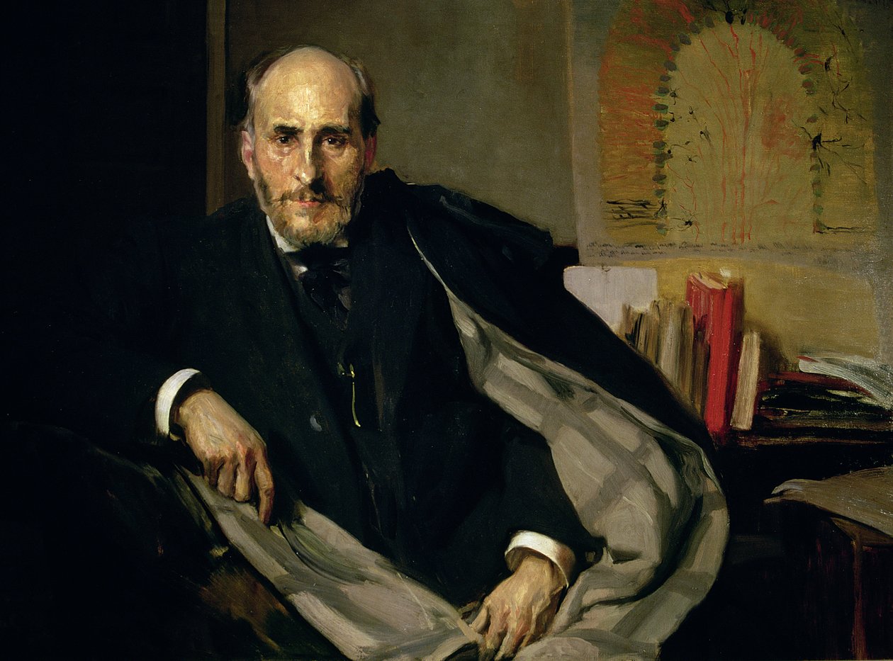 Santiago Ramon y Cajal (1852-1934) portréja, 1906 (olaj, vászon) alkotó: Joaquin Sorolla y Bastida