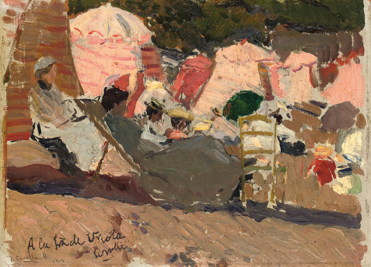 The Beach, Biarritz, 1906 alkotó: Joaquín Sorolla