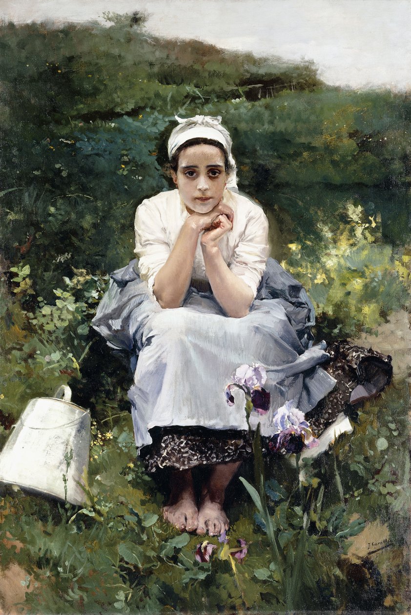 A tejeslány, 1890 körül alkotó: Joaquín Sorolla