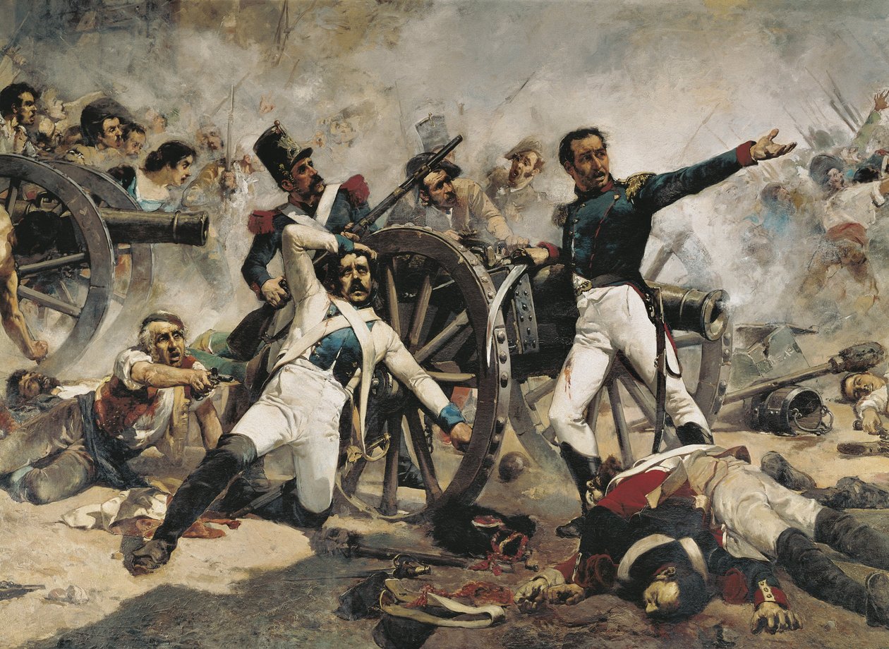 Május másodika. 1884 (olaj, vászon) alkotó: Joaquin Sorolla y Bastida
