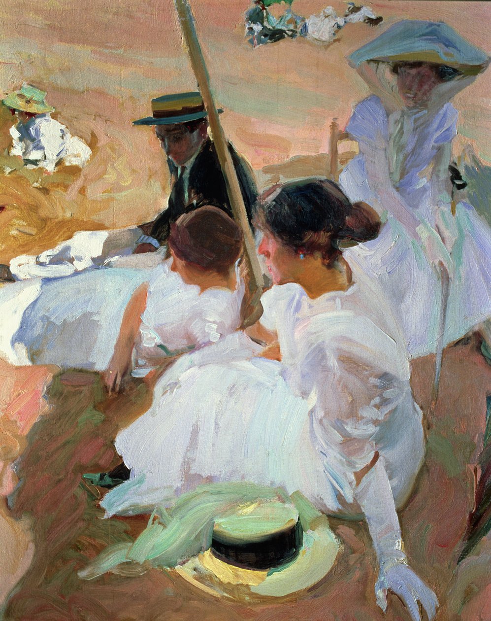 A napernyő alatt, Zarauz alkotó: Joaquin Sorolla y Bastida