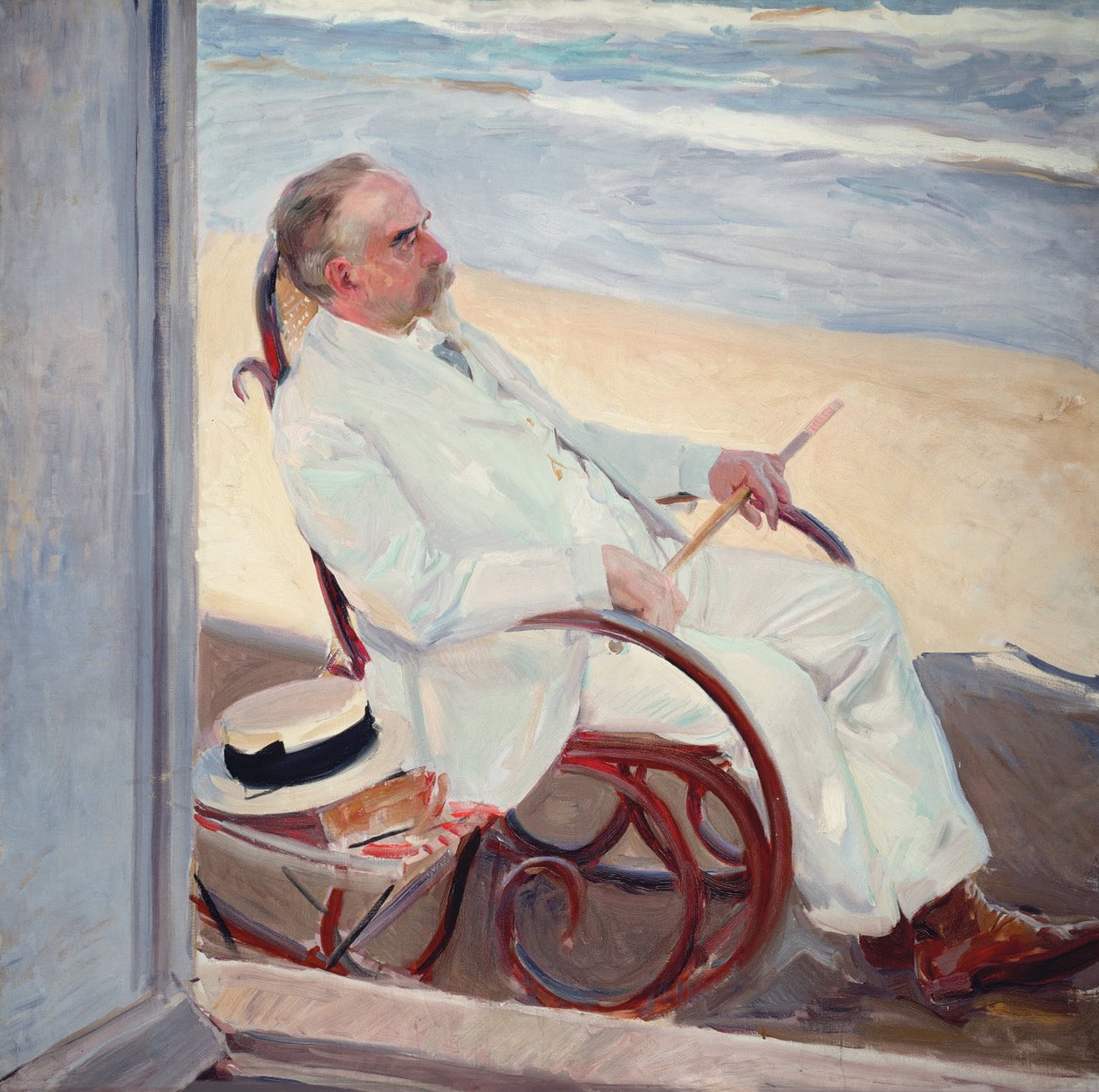 Antonio García a tengerparton alkotó: Joaquín Sorolla