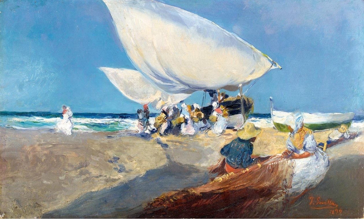 A hálózatok javítása alkotó: Joaquín Sorolla