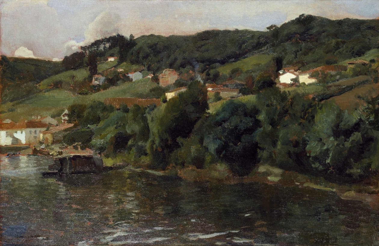 Asztúriai táj alkotó: Joaquín Sorolla