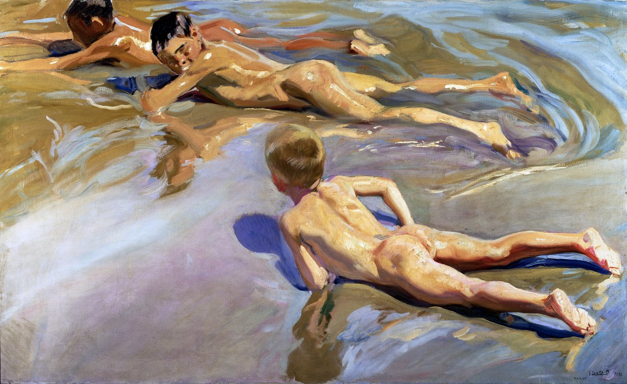 Gyermekek a tengerparton, 1910 alkotó: Joaquín Sorolla