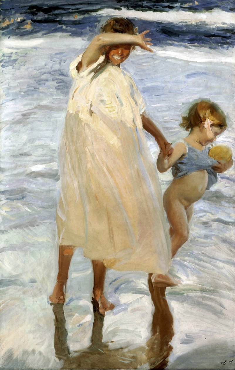 Két nővér, Valencia alkotó: Joaquín Sorolla