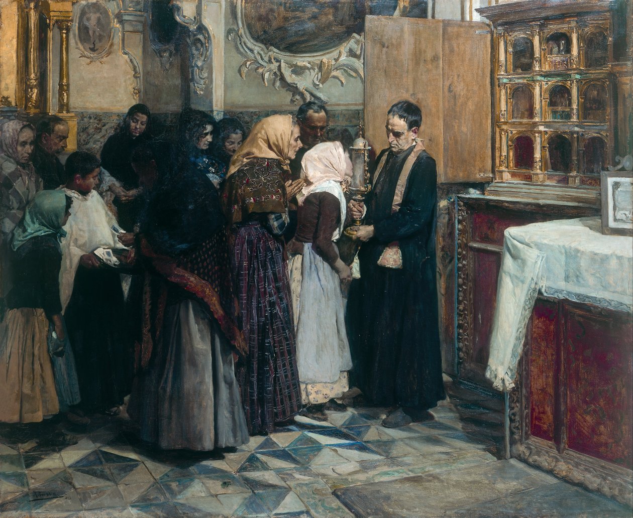Csók az ereklyét alkotó: Joaquín Sorolla
