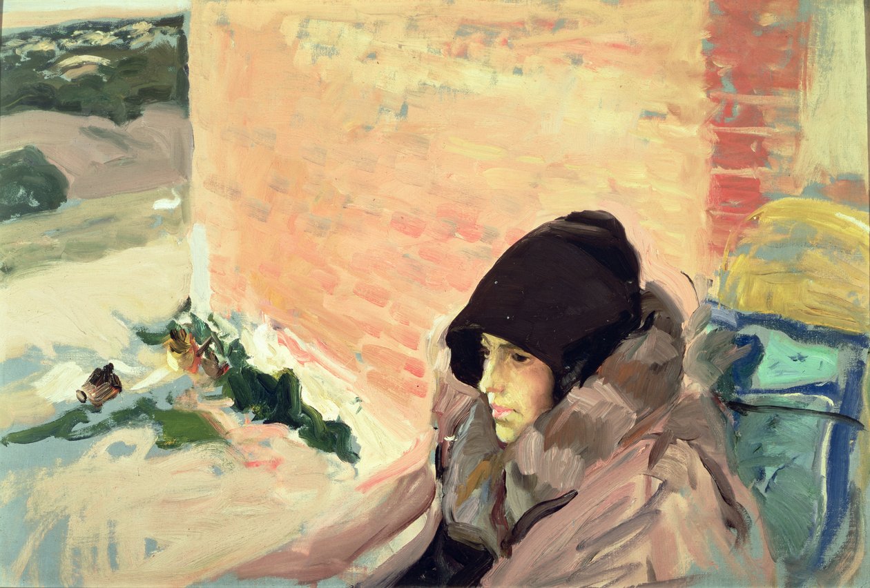Lábadozó Mária portréja alkotó: Joaquín Sorolla