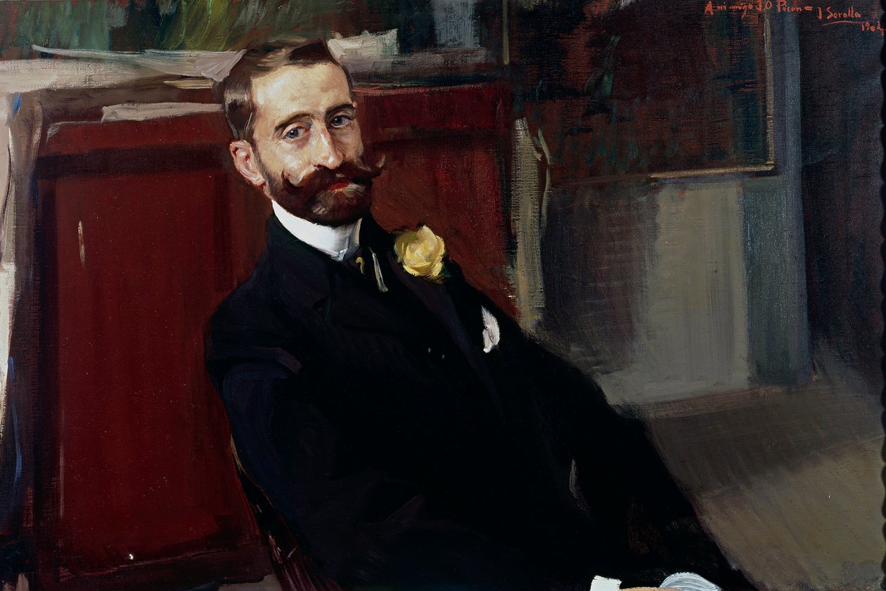 Jacinto Felipe Picón és Pardiñas arcképe alkotó: Joaquín Sorolla