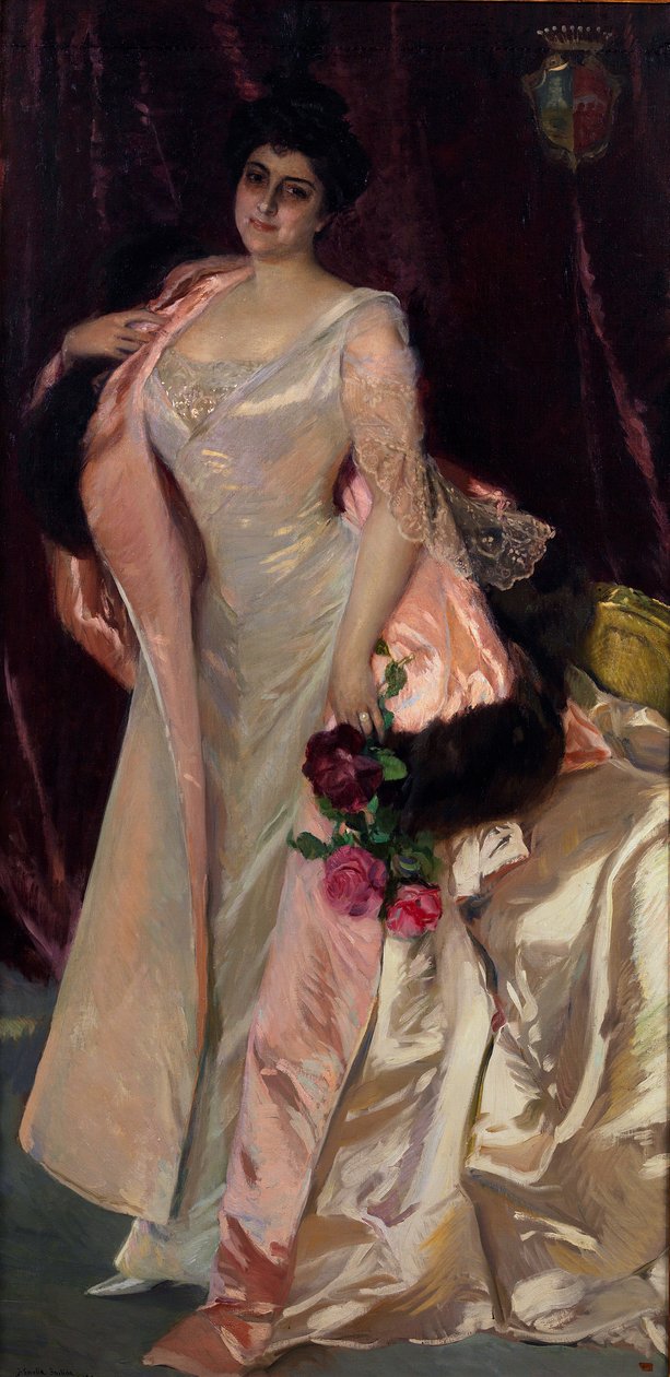 Mercedes Mendeville, Saint Felix grófnő portréja alkotó: Joaquín Sorolla