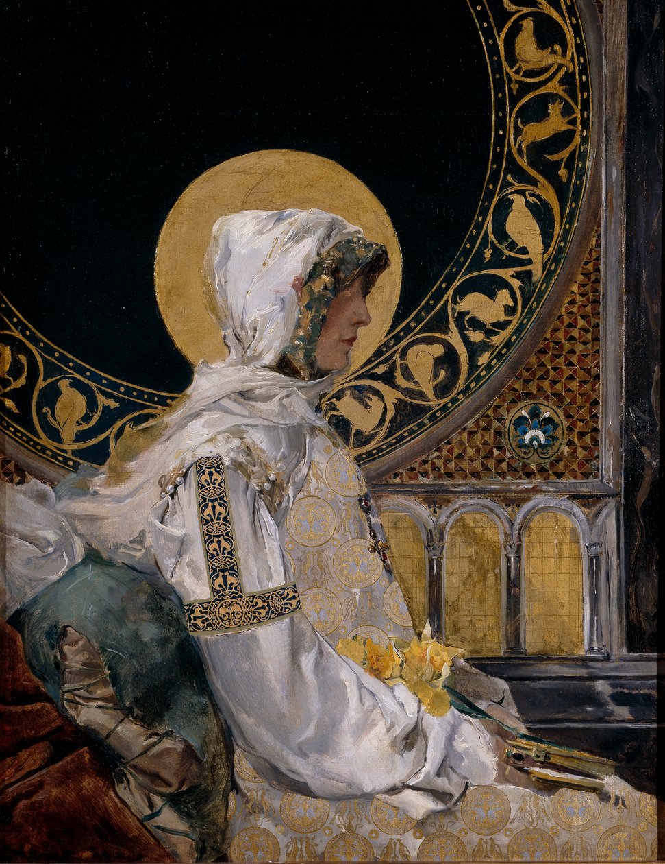 Mikulás az imádságban alkotó: Joaquín Sorolla