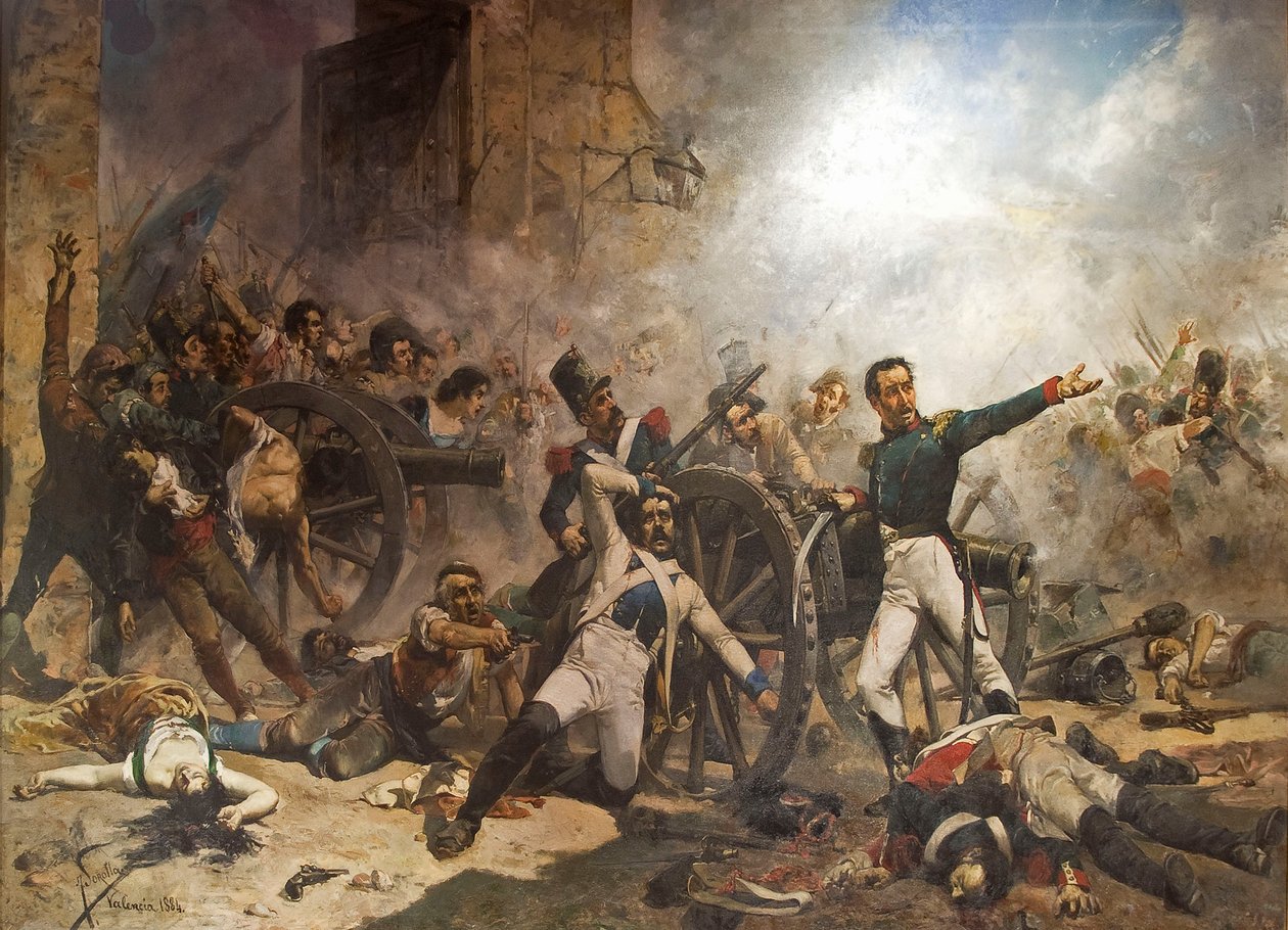 Pedro Velarde és Santillán halála alkotó: Joaquín Sorolla